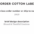 PPLR_HIDDEN_PRODUCT Reorder Previous Label Design - COTTON