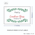 PPLR_HIDDEN_PRODUCT Holly Frame (2"x3" Cotton - 12 labels/set)