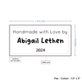 PPLR_HIDDEN_PRODUCT Text Only Medium Large Label (1.5"x3"-Cotton)