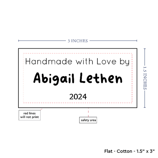 PPLR_HIDDEN_PRODUCT Text Only Medium Large Label (1.5"x3"-Cotton)
