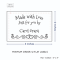 PPLR_HIDDEN_PRODUCT Double Heart Border (2"x3" Cotton - 12 labels/set)