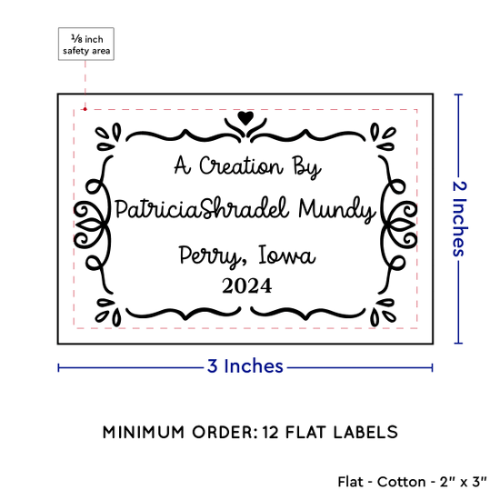 PPLR_HIDDEN_PRODUCT Swirl Accent Border (2"x3" Cotton - 12 labels/set)