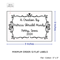PPLR_HIDDEN_PRODUCT Swirl Accent Border (2"x3" Cotton - 12 labels/set)