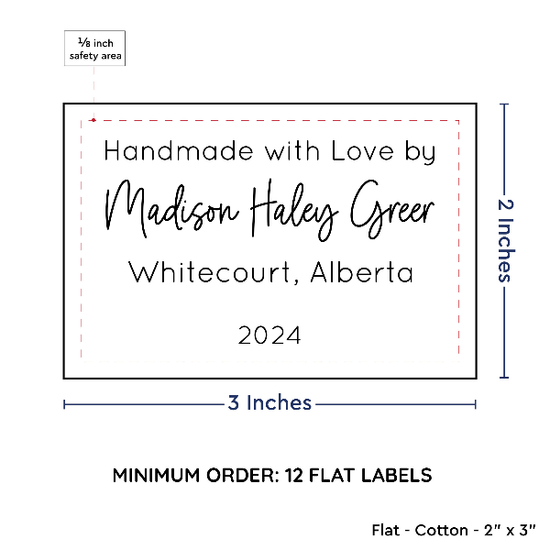 PPLR_HIDDEN_PRODUCT Large Text Only Label (2"x3"-Cotton)