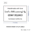 PPLR_HIDDEN_PRODUCT Large Text Only Label (2"x3"-Cotton)