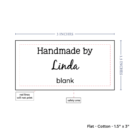 PPLR_HIDDEN_PRODUCT Text Only Medium Large Label (1.5"x3"-Cotton)
