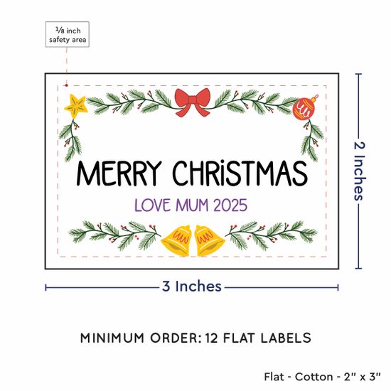 PPLR_HIDDEN_PRODUCT Holiday Bells (2"x3" Cotton - 12 labels/set)
