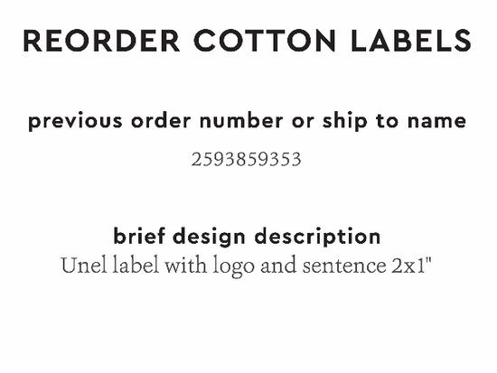 PPLR_HIDDEN_PRODUCT Reorder Previous Label Design - COTTON