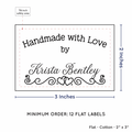 PPLR_HIDDEN_PRODUCT Double Heart Border (2"x3" Cotton - 12 labels/set)