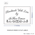 PPLR_HIDDEN_PRODUCT Double Heart Border (2"x3" Cotton - 12 labels/set)