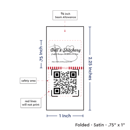 PPLR_HIDDEN_PRODUCT Print Your Logo/Image on Satin Tags (1" wide - Satin)