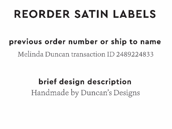 PPLR_HIDDEN_PRODUCT Reorder Previous Label Design - SATIN