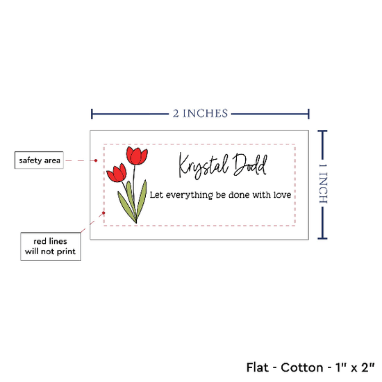 PPLR_HIDDEN_PRODUCT Spring Tulips (2"x1"-Cotton)