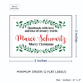 PPLR_HIDDEN_PRODUCT Holly Frame (2"x3" Cotton - 12 labels/set)