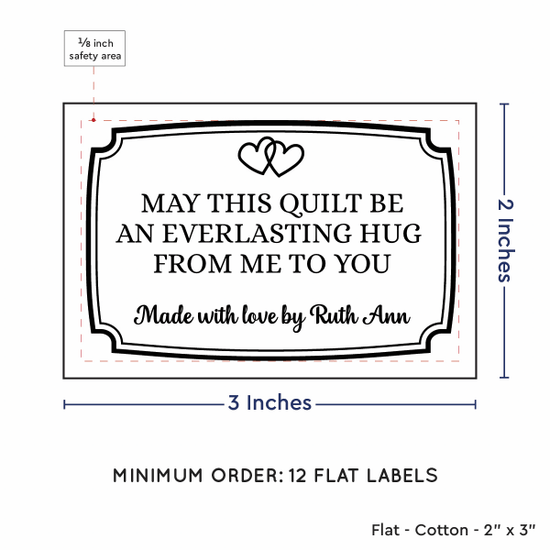 PPLR_HIDDEN_PRODUCT Frame Quote (2"x3" Cotton - 12 labels/set)