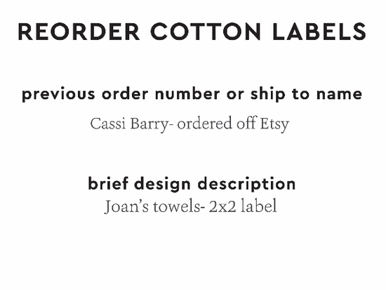 PPLR_HIDDEN_PRODUCT Reorder Previous Label Design - COTTON