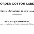 PPLR_HIDDEN_PRODUCT Reorder Previous Label Design - COTTON