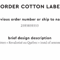 PPLR_HIDDEN_PRODUCT Reorder Previous Label Design - COTTON