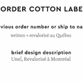PPLR_HIDDEN_PRODUCT Reorder Previous Label Design - COTTON