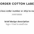 PPLR_HIDDEN_PRODUCT Reorder Previous Label Design - COTTON