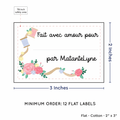 PPLR_HIDDEN_PRODUCT Thread and Flowers with Fill in Blanks (2"x3" Cotton - 12 labels/set)