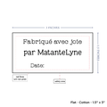 PPLR_HIDDEN_PRODUCT Text Only Medium Large Label (1.5"x3"-Cotton)