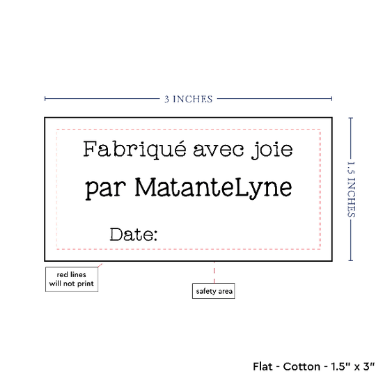 PPLR_HIDDEN_PRODUCT Text Only Medium Large Label (1.5"x3"-Cotton)