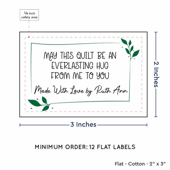 PPLR_HIDDEN_PRODUCT Leaf Quote (2"x3" Cotton - 12 labels/set)