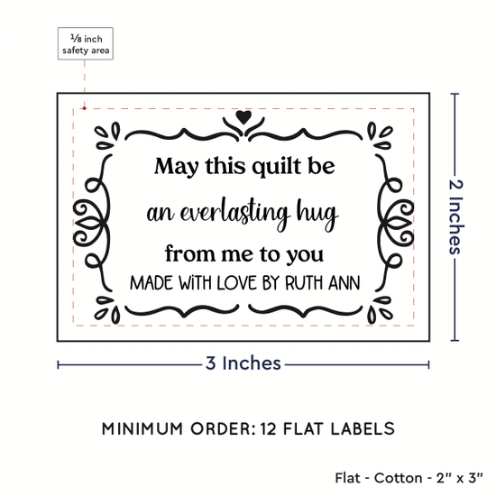 PPLR_HIDDEN_PRODUCT Swirl Accent Border (2"x3" Cotton - 12 labels/set)