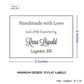 PPLR_HIDDEN_PRODUCT Large Text Only Label (2"x3"-Cotton)
