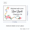 PPLR_HIDDEN_PRODUCT Thread and Flowers (2"x3" Cotton - 12 labels/set)