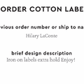 PPLR_HIDDEN_PRODUCT Reorder Previous Label Design - COTTON