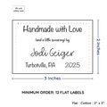 PPLR_HIDDEN_PRODUCT Large Text Only Label (2"x3"-Cotton)