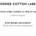 PPLR_HIDDEN_PRODUCT Reorder Previous Label Design - COTTON