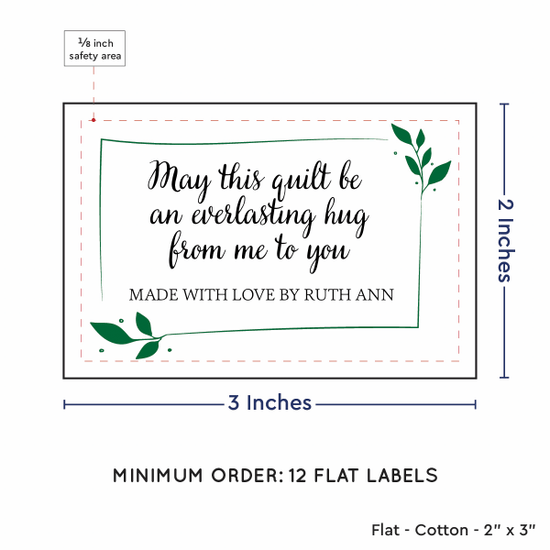 PPLR_HIDDEN_PRODUCT Leaf Quote (2"x3" Cotton - 12 labels/set)