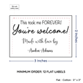 PPLR_HIDDEN_PRODUCT Large Text Only Label (2"x3"-Cotton)