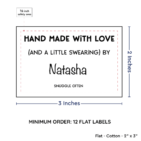 PPLR_HIDDEN_PRODUCT Large Text Only Label (2"x3"-Cotton)