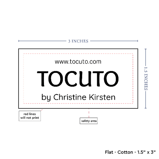 PPLR_HIDDEN_PRODUCT Text Only Medium Large Label (1.5"x3"-Cotton)