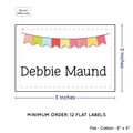 PPLR_HIDDEN_PRODUCT Colorful Banner (2"x3" Cotton - 12 labels/set)