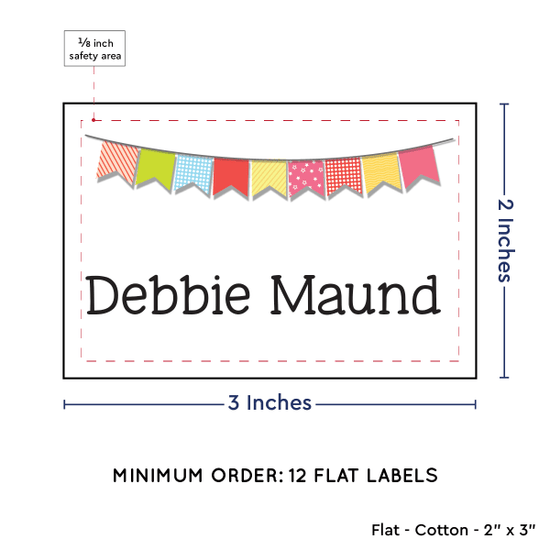 PPLR_HIDDEN_PRODUCT Colorful Banner (2"x3" Cotton - 12 labels/set)
