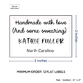PPLR_HIDDEN_PRODUCT Large Text Only Label (2"x3"-Cotton)