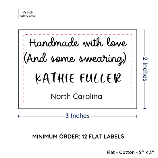 PPLR_HIDDEN_PRODUCT Large Text Only Label (2"x3"-Cotton)