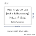 PPLR_HIDDEN_PRODUCT Large Text Only Label (2"x3"-Cotton)