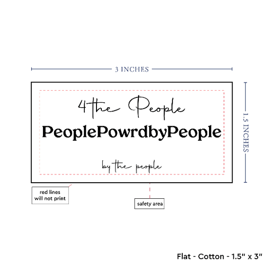 PPLR_HIDDEN_PRODUCT Text Only Medium Large Label (1.5"x3"-Cotton)