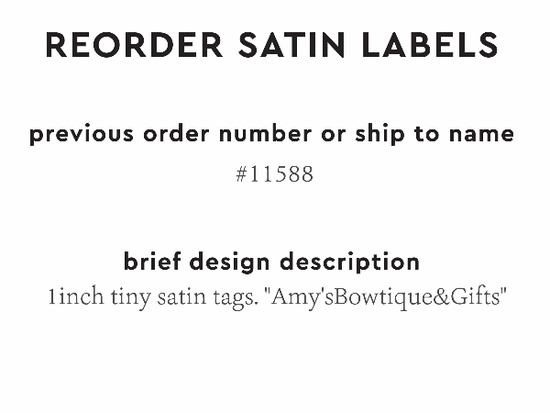 PPLR_HIDDEN_PRODUCT Reorder Previous Label Design - SATIN