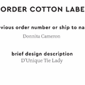 PPLR_HIDDEN_PRODUCT Reorder Previous Label Design - COTTON