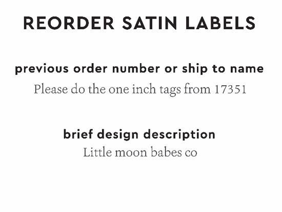 PPLR_HIDDEN_PRODUCT Reorder Previous Label Design - SATIN