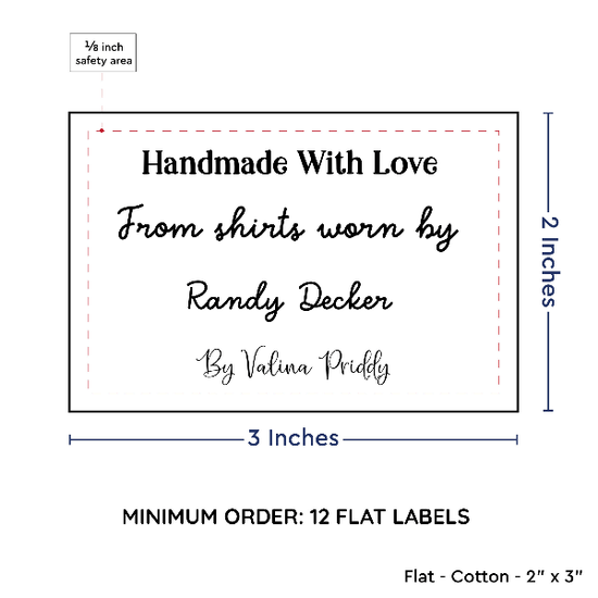 PPLR_HIDDEN_PRODUCT Large Text Only Label (2"x3"-Cotton)