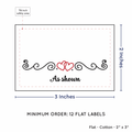 PPLR_HIDDEN_PRODUCT Double Heart Quote (2"x3" Cotton - 12 labels/set)