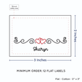 PPLR_HIDDEN_PRODUCT Double Heart Quote (2"x3" Cotton - 12 labels/set)
